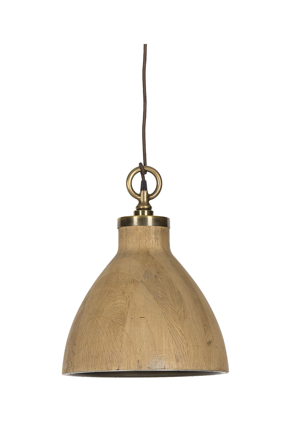 Oak Teardrop Pendant Lamp M | Andrew Martin | Woodfurniture.com