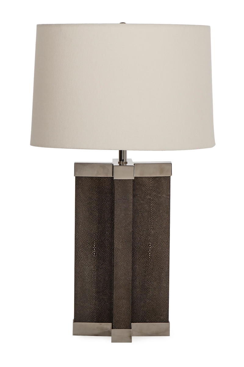Gray Shagreen Table Lamp | Andrew Martin Leo | Woodfurniture.com