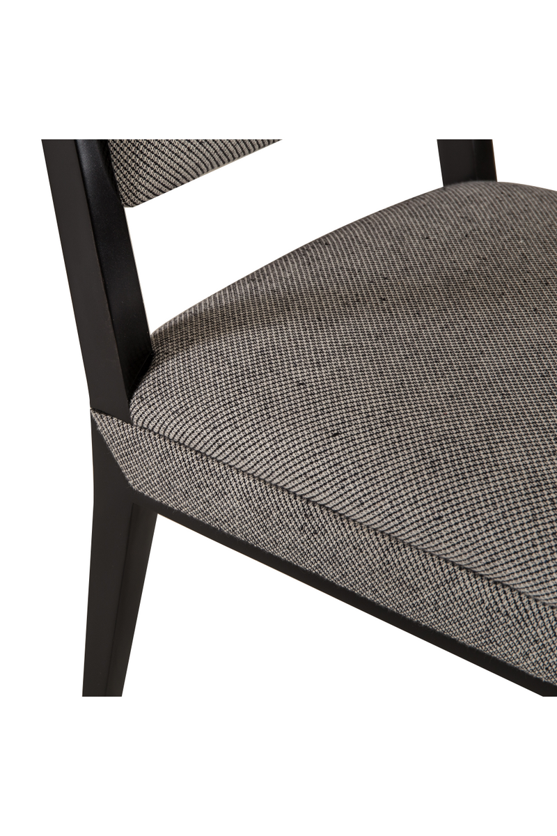 Brass Accent Black Upholstery Side Chair | Andrew Martin Reform | Woodfurniture.com