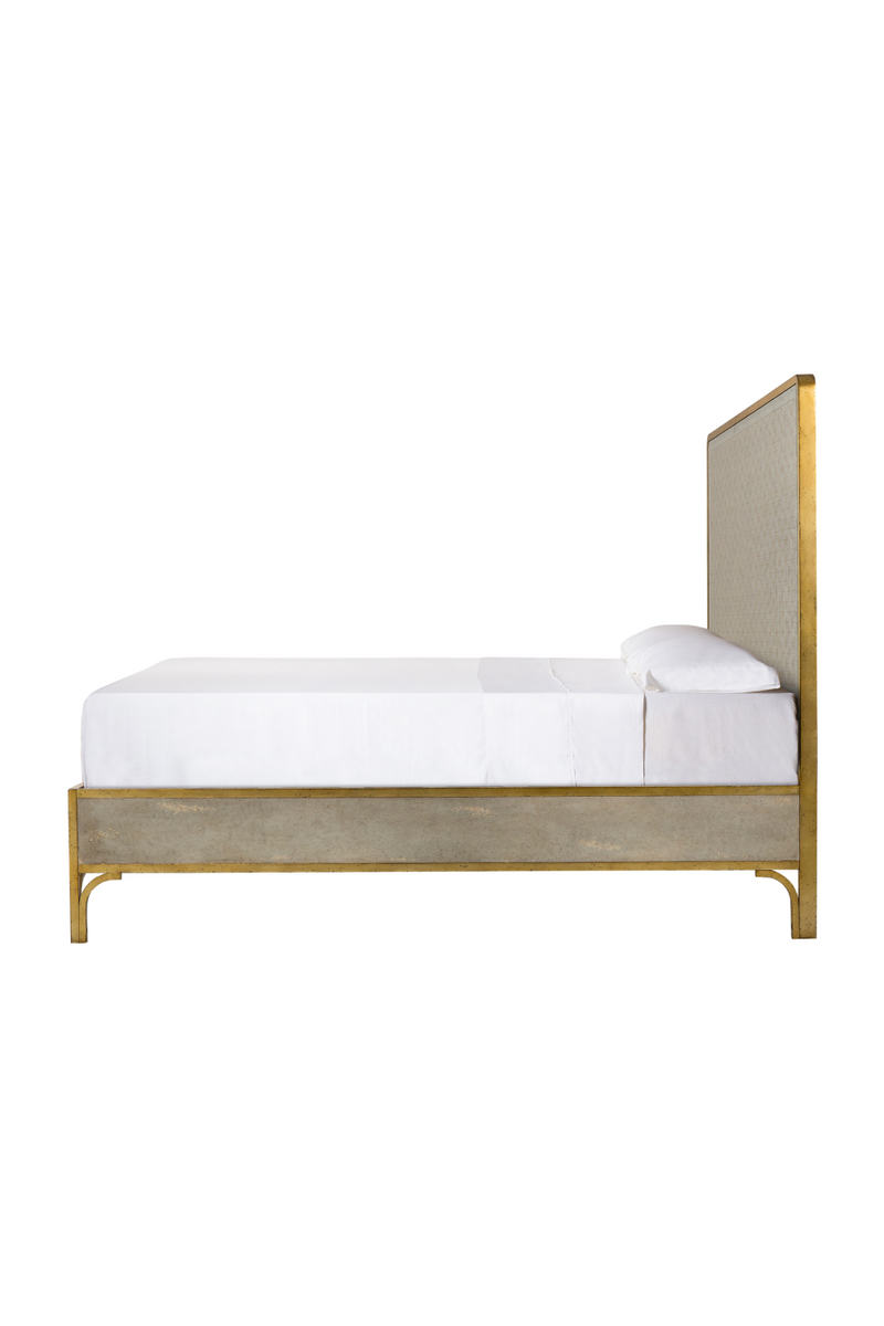Brass Wood Framed Mirror King Bed | Andrew Martin Gilded Star | Woodfurniture.com