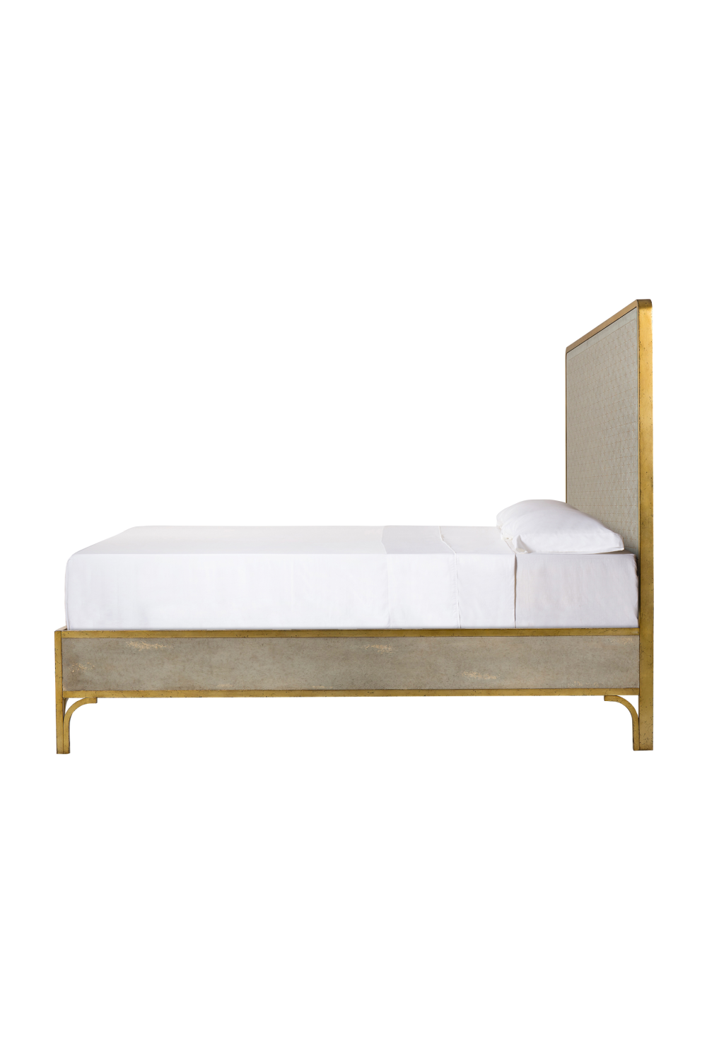 Brass Wood Framed Mirror Queen Size Bed | Andrew Martin Gilded Star  | Woodfurniture.com