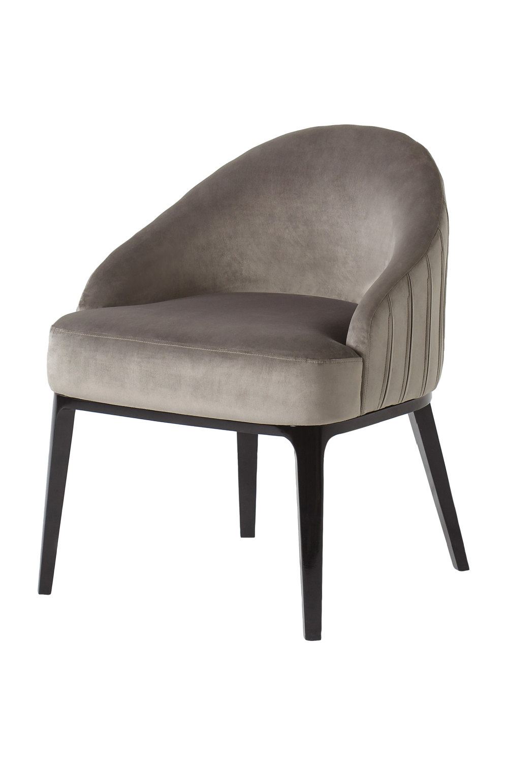 Gray Upholstery Low-Back Dining Chair | Andrew Martin Cersie | Woodfurniture.com