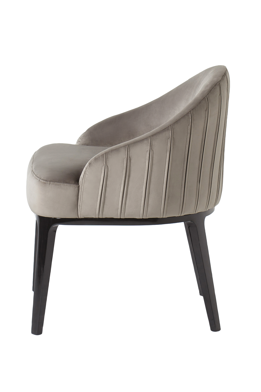 Gray Upholstery Low-Back Dining Chair | Andrew Martin Cersie | Woodfurniture.com