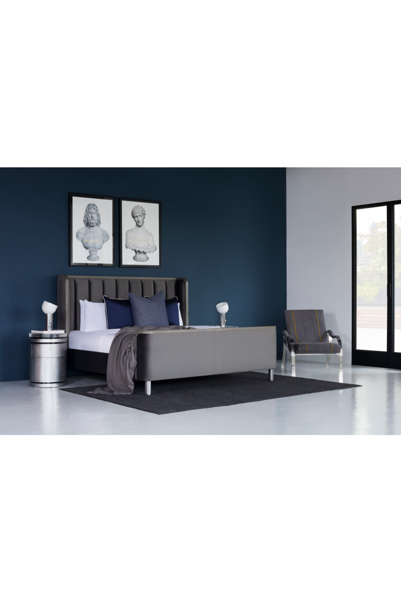 Modern Upholstered Queen Bed | Andrew Martin Ripley | Woodfurniture.com