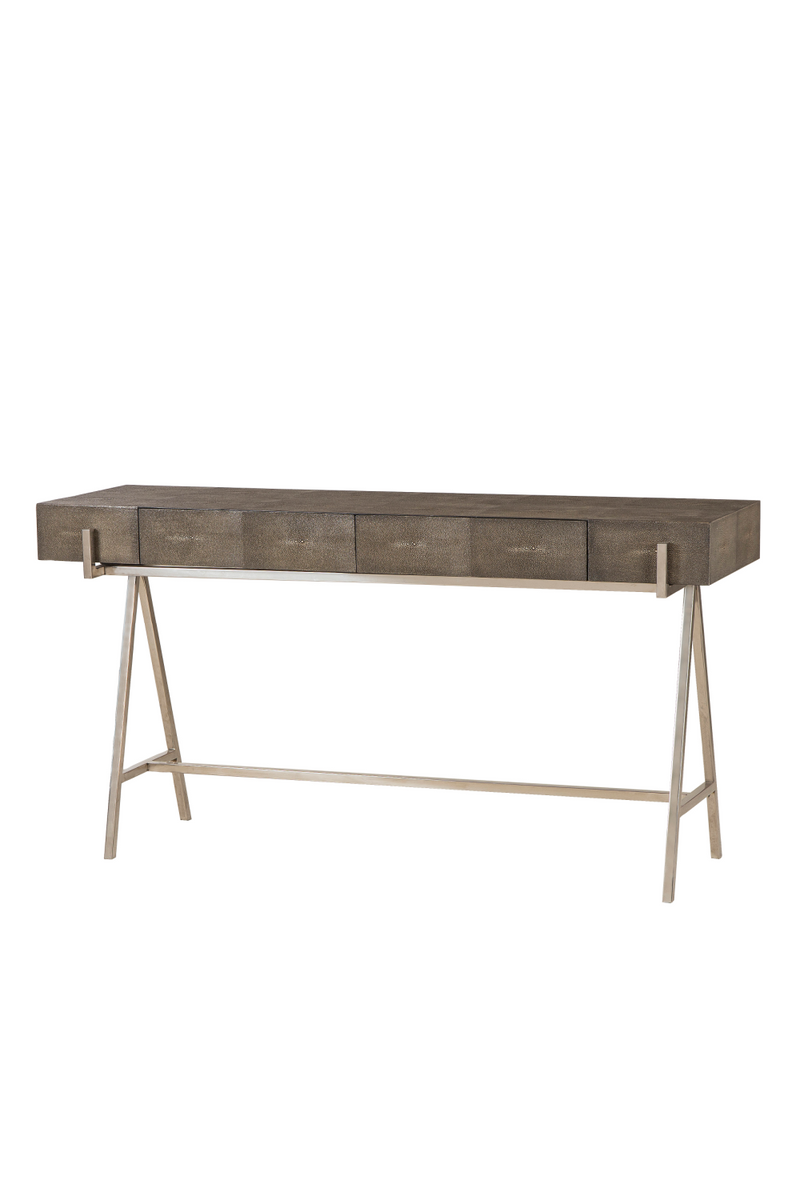 Charcoal Shagreen Console Table | Andrew Martin Sampson | Woodfurniture.com