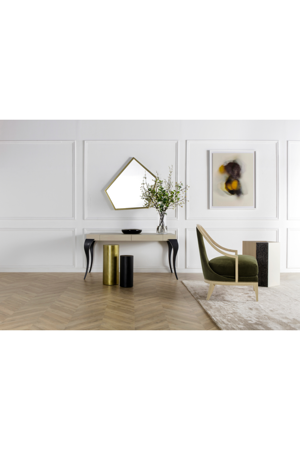 Contemporary Vanity Table | Andrew Martin Sophia | Woodfurniture.com