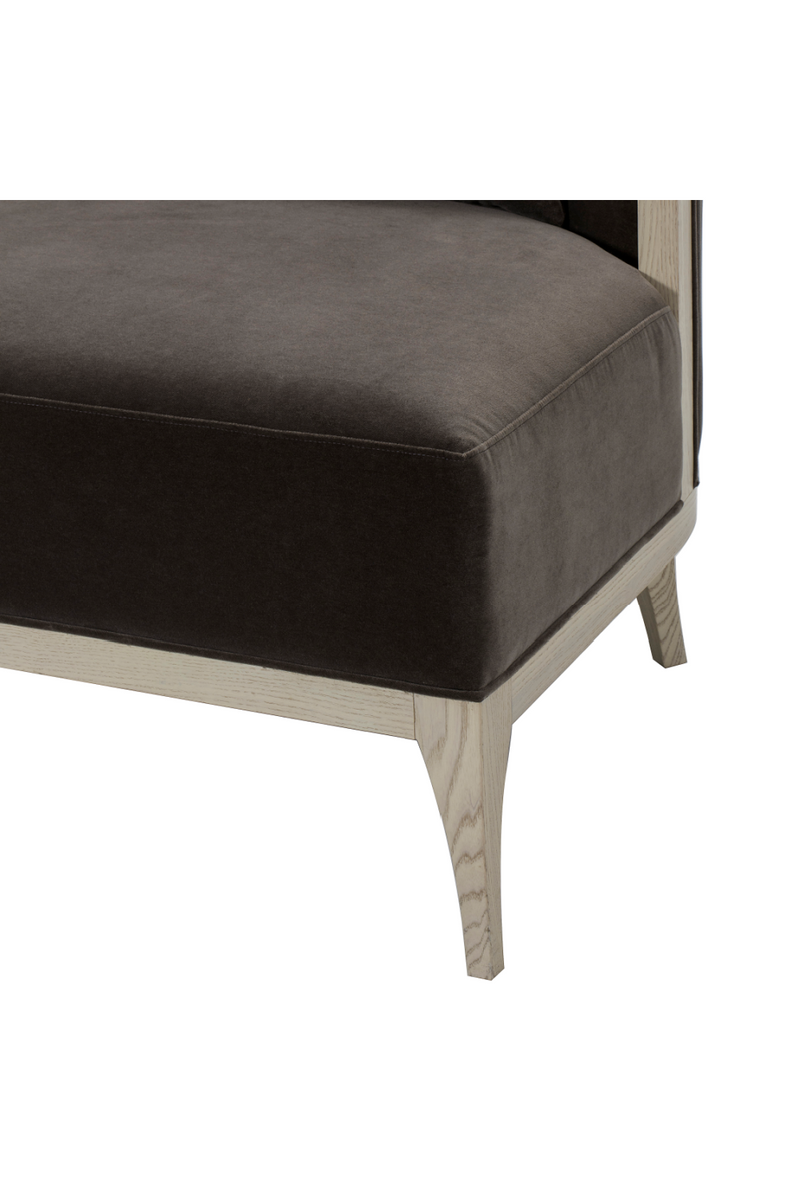 Edged Corner Brown Upholstery Accent Chair | Andrew Martin Morgan  | Woodfurniture.com