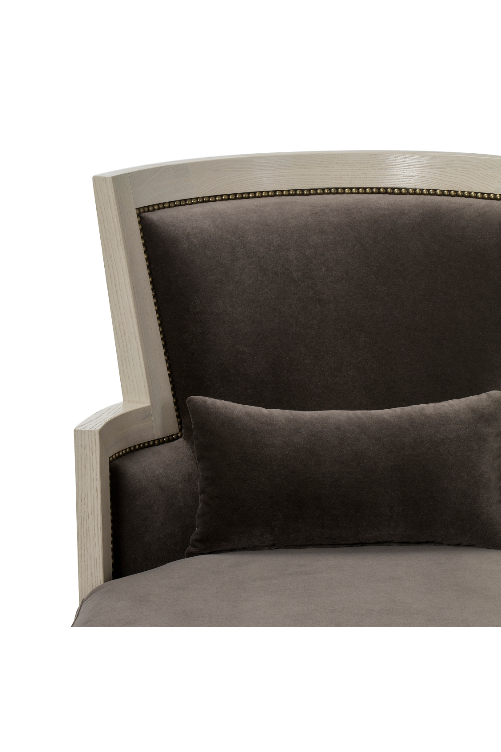 Edged Corner Brown Upholstery Accent Chair | Andrew Martin Morgan  | Woodfurniture.com