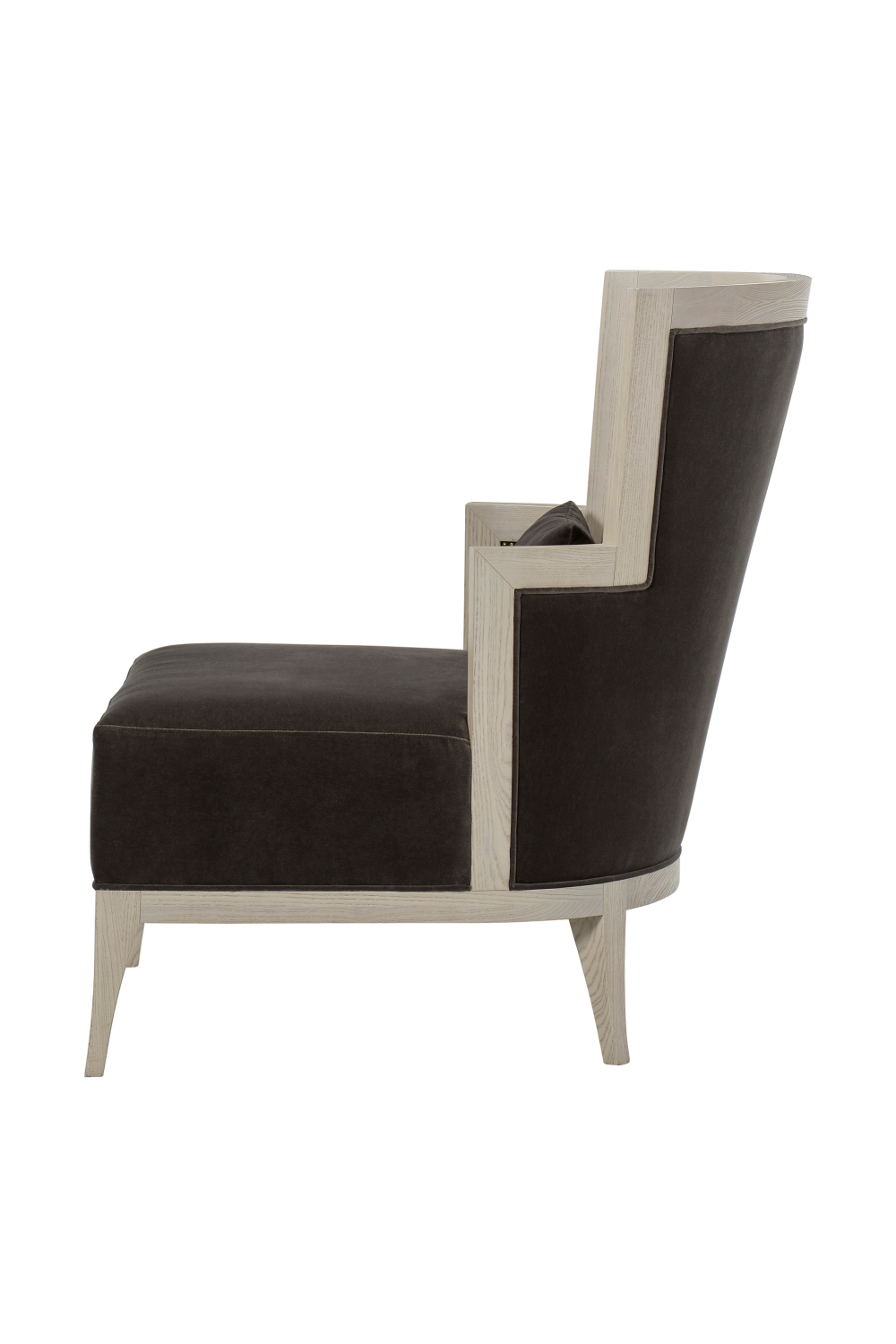 Edged Corner Brown Upholstery Accent Chair | Andrew Martin Morgan  | Woodfurniture.com