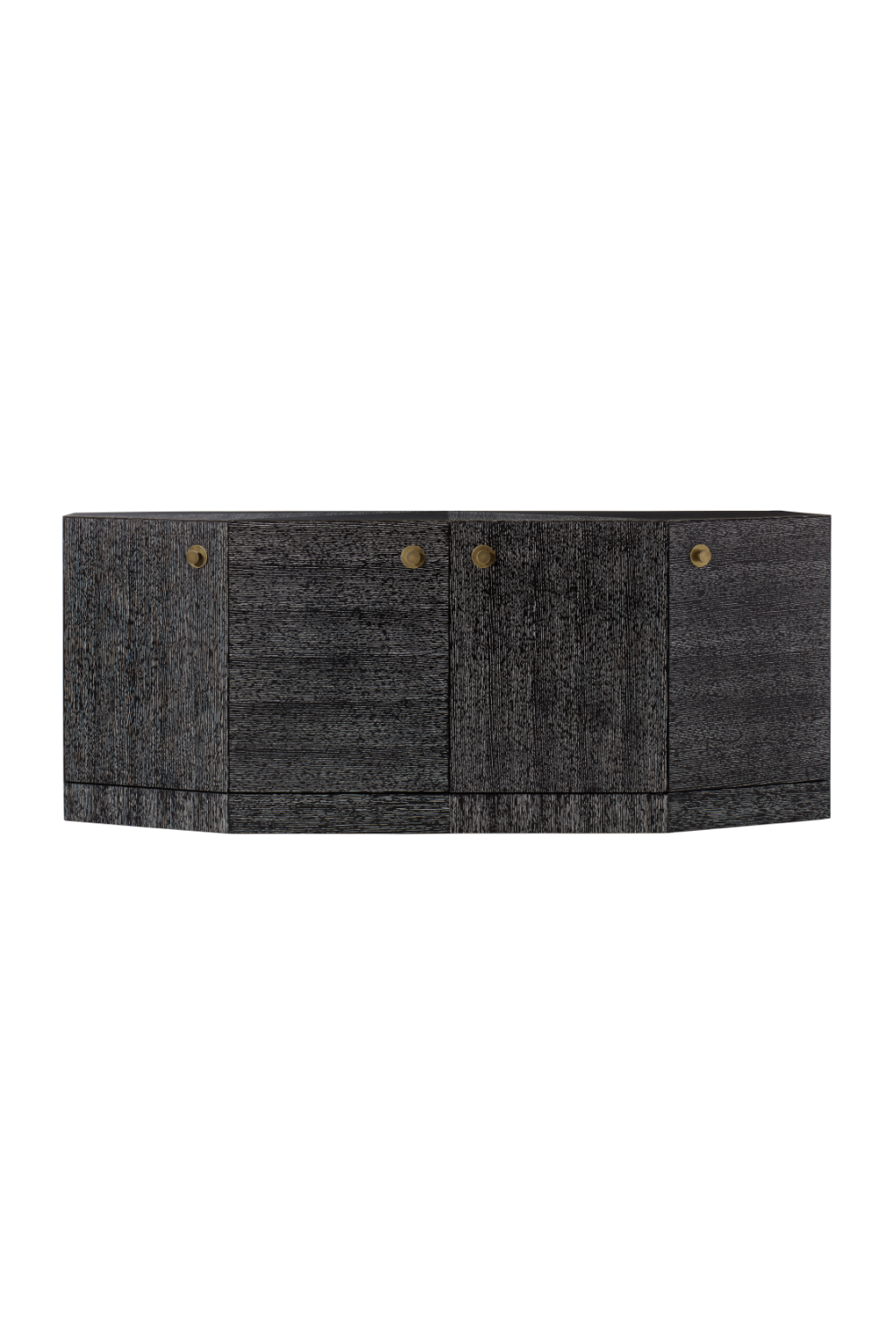 Cerused Black Wood Four Door Sideboard | Andrew Martin Vergal | Woodfurniture.com