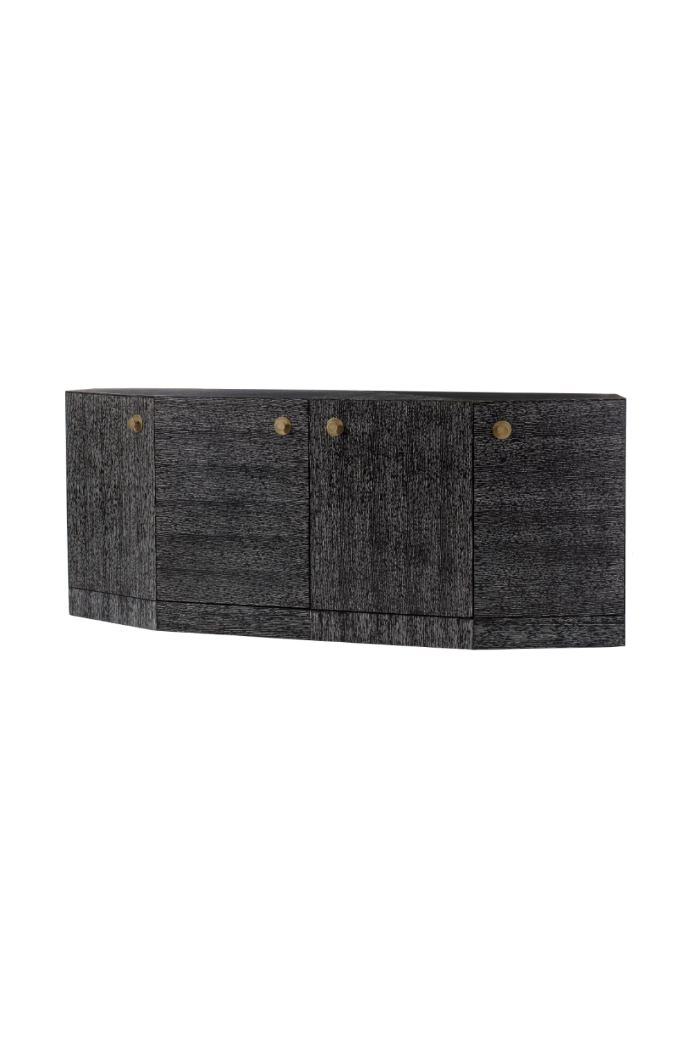 Cerused Black Wood Four Door Sideboard | Andrew Martin Vergal | Woodfurniture.com