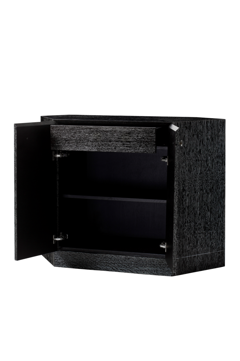 Cerused Black Wood Two Door Sideboard | Andrew Martin Vergal | Woodfurniture.com