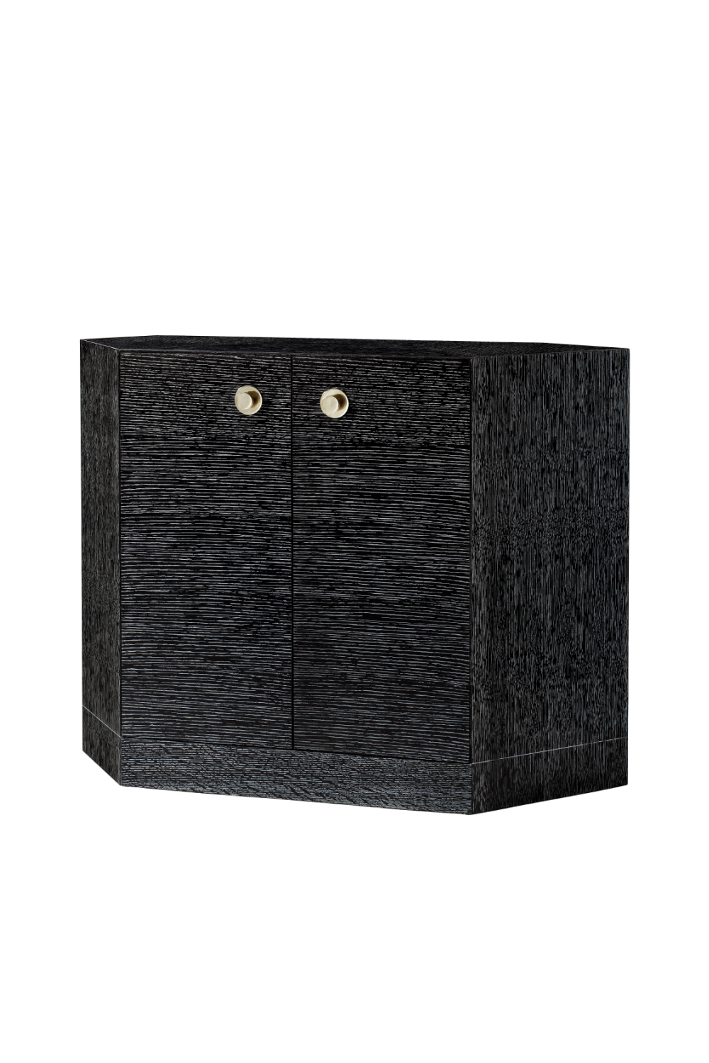 Cerused Black Wood Two Door Sideboard | Andrew Martin Vergal | Woodfurniture.com