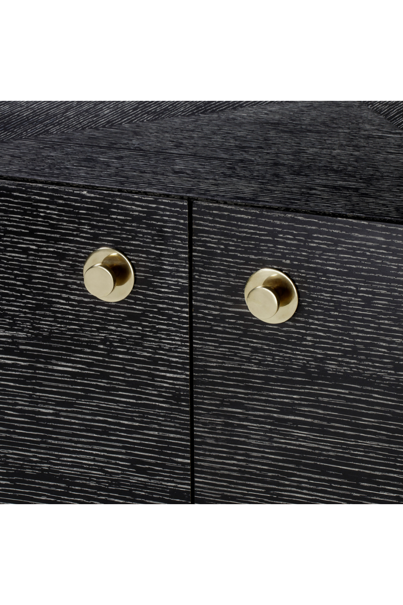 Cerused Black Wood Two Door Sideboard | Andrew Martin Vergal | Woodfurniture.com