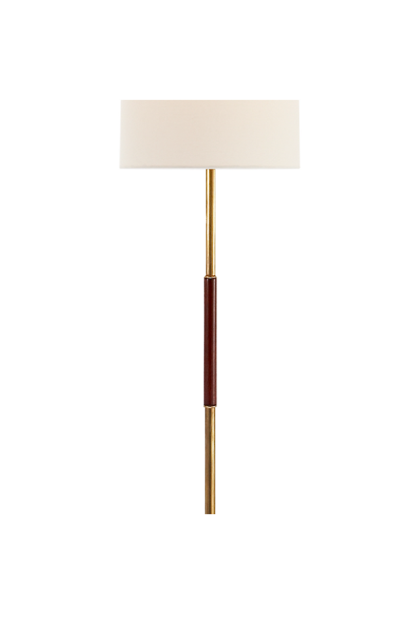 Elongated Linen Shade Floor Lamp | Andrew Martin Frankfort | Woodfurniture.com