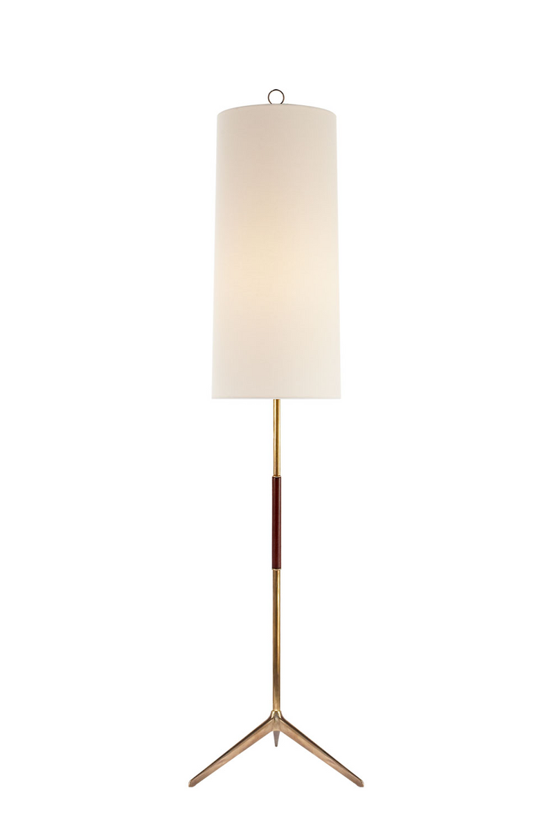 Elongated Linen Shade Floor Lamp | Andrew Martin Frankfort | Woodfurniture.com