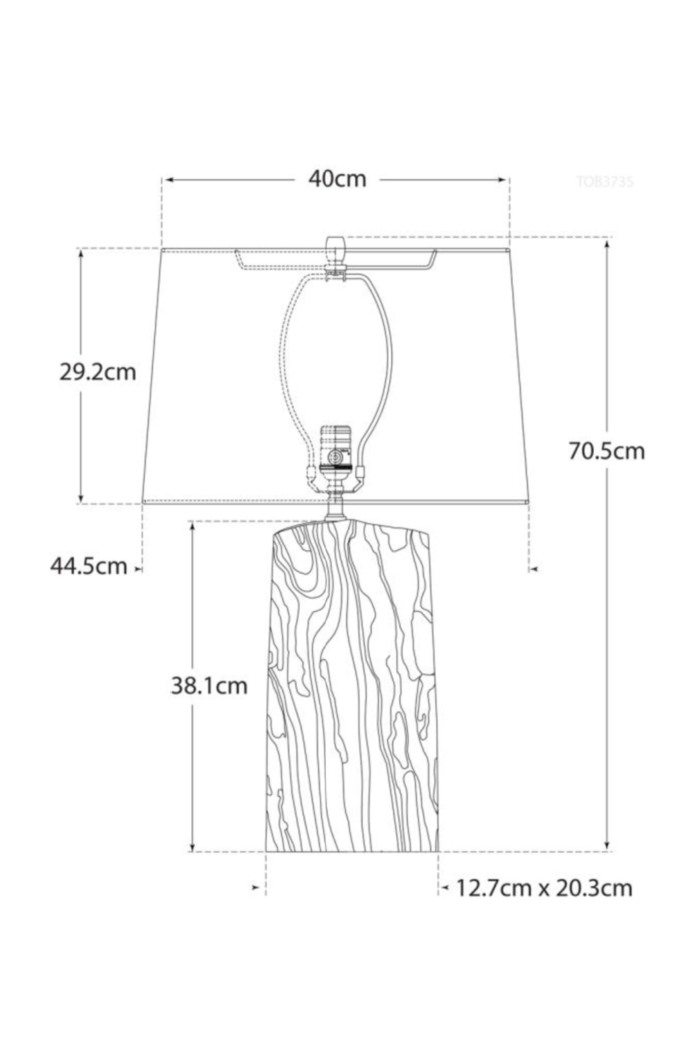 Wood Base Table Lamp | Andrew Martin Sierra | Woodfurniture.com