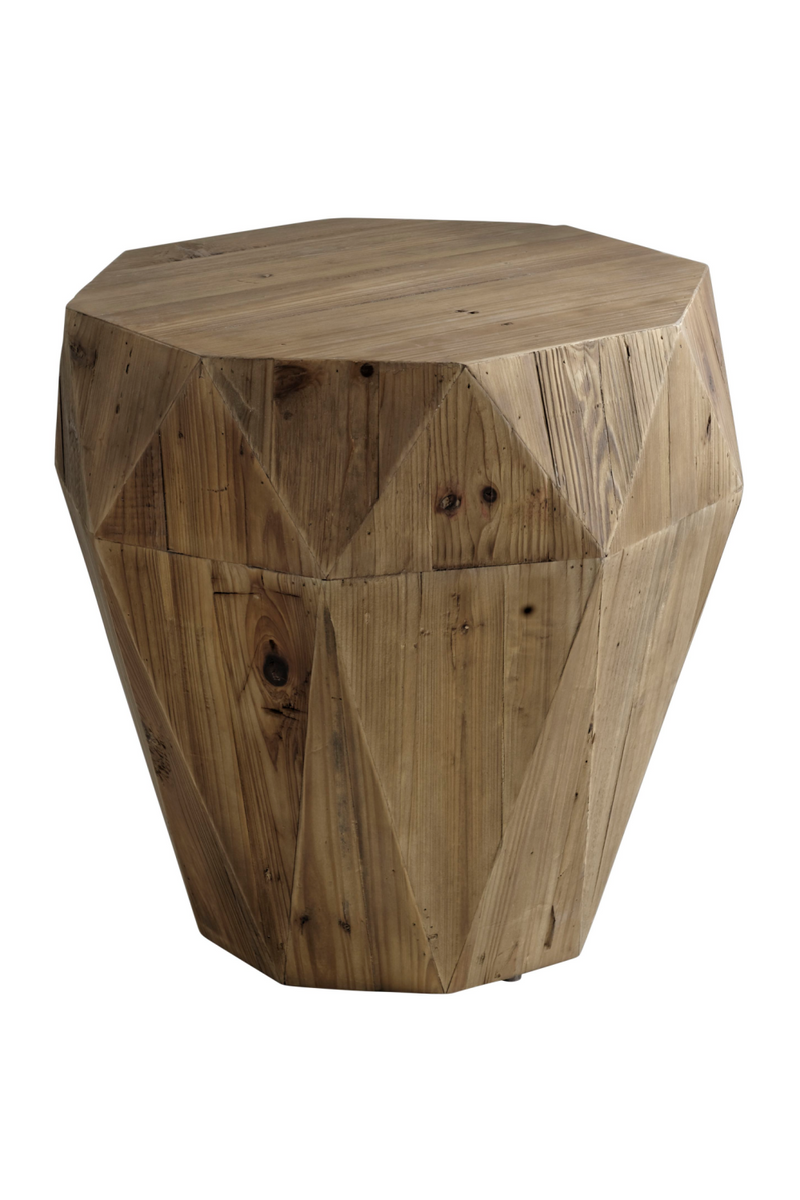 Fir Wood Geometric Stool | Andrew Martin Brancusi | Woodfurniture.com