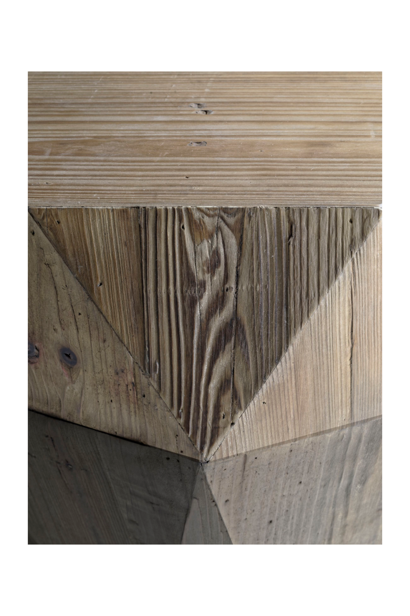 Fir Wood Geometric Stool | Andrew Martin Brancusi | Woodfurniture.com