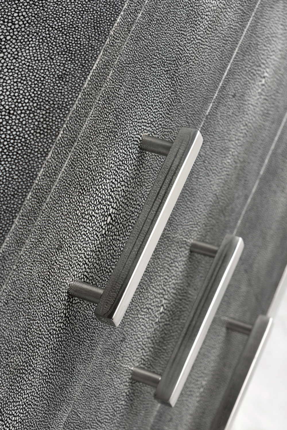 Gray Shagreen Side Chest | Andrew Martin Jasper | Woodfurniture.com