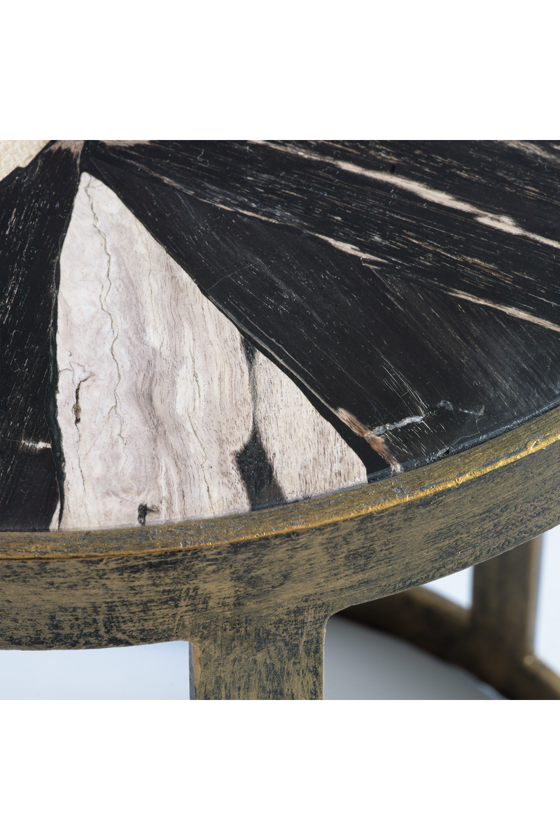 Round Petrified Wood Nesting Side Tables | Andrew Martin | Woodfurniture.com