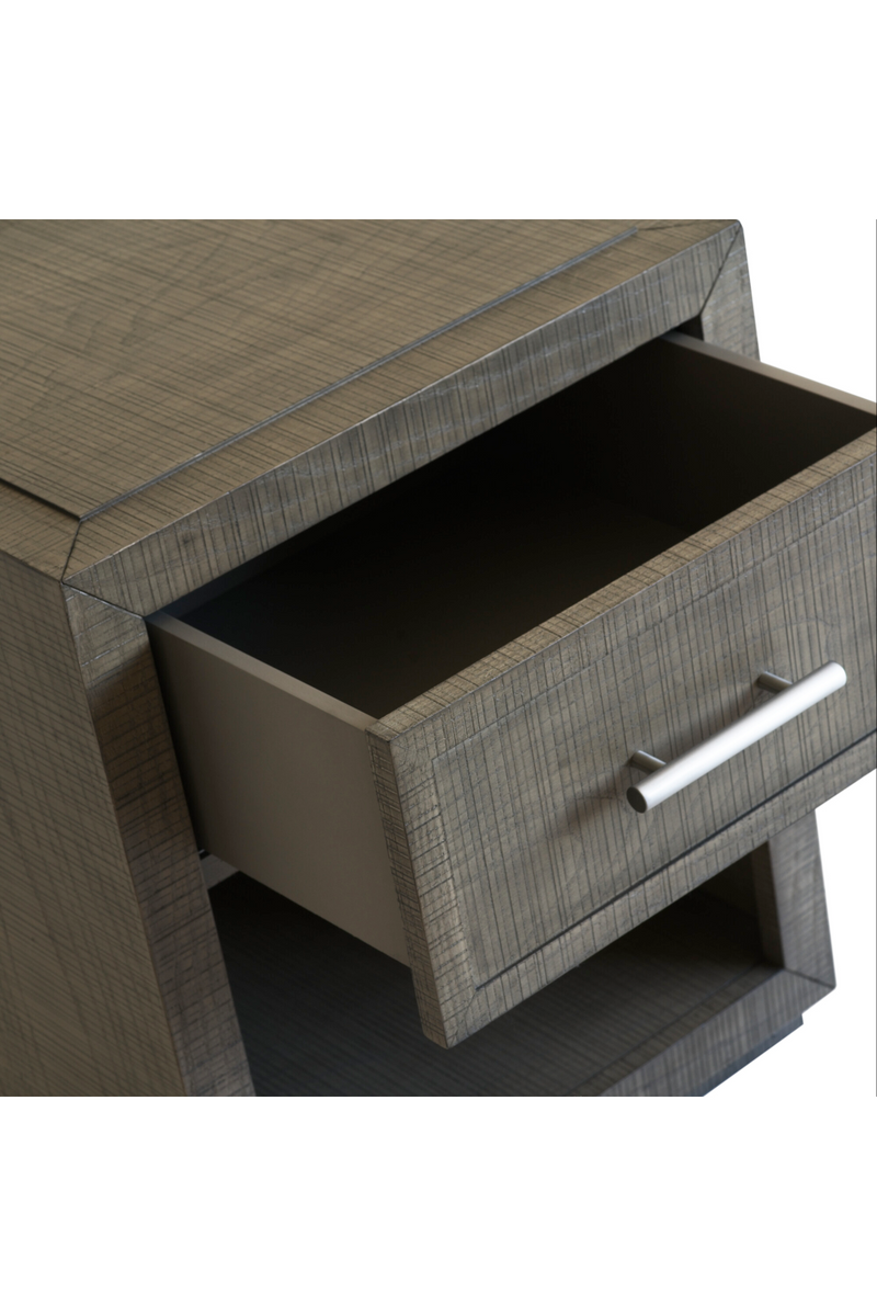 Gray Wooden Bedside Table S | Andrew Martin Raffles | Woodfurniture.com