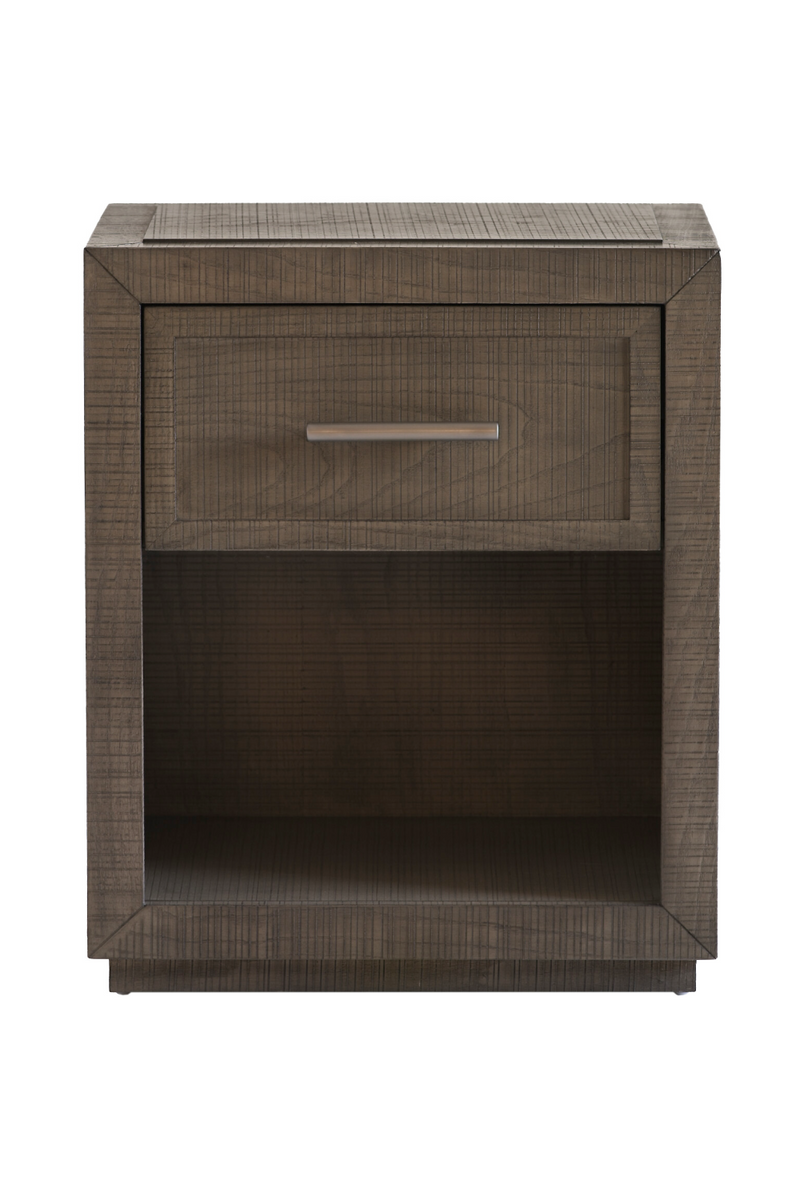 Gray Wooden Bedside Table S | Andrew Martin Raffles | Woodfurniture.com