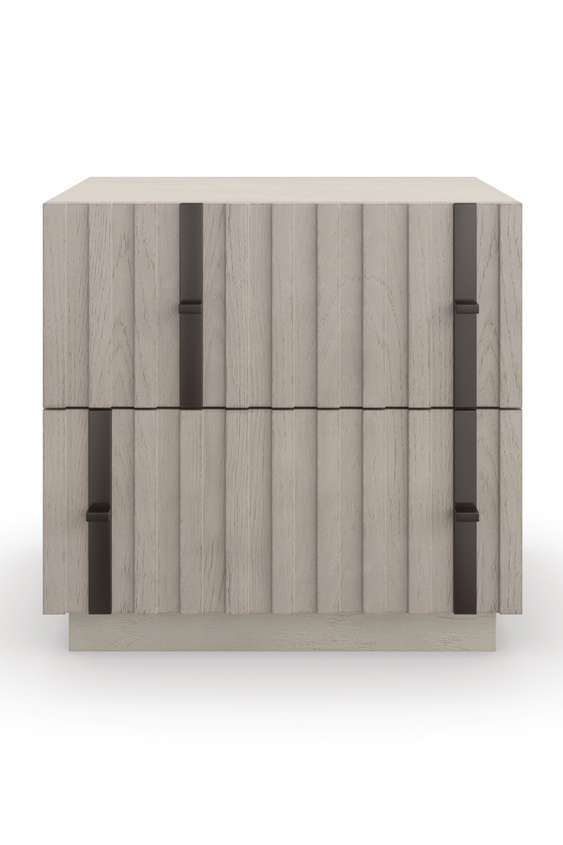 Wooden 2-Drawer Bedside Table | Andrew Martin Clancy | Woodfurniture.com