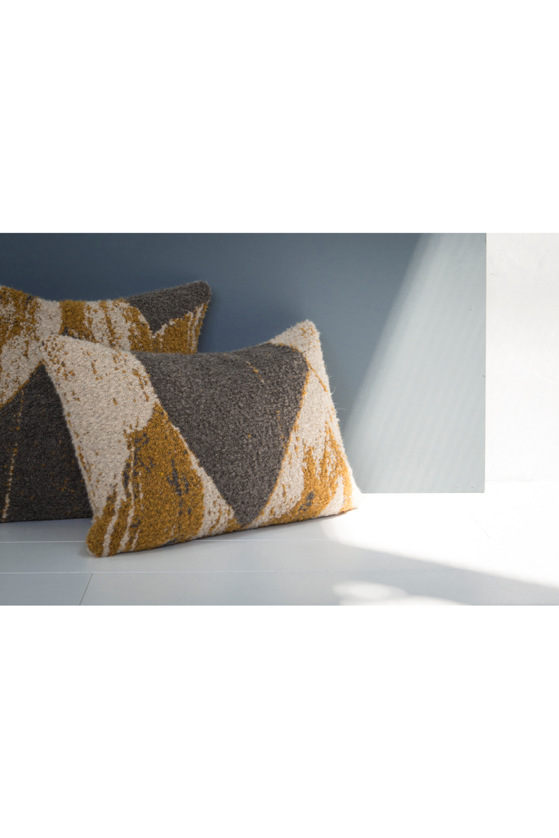 Jacquard Abstract Throw Pillows (2) | Ethnicraft Avana | Woodfurniture.com