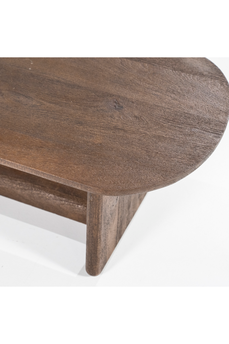 Mango Wood Oval Coffee Table | By-Boo Donn | Woodfurniture.com