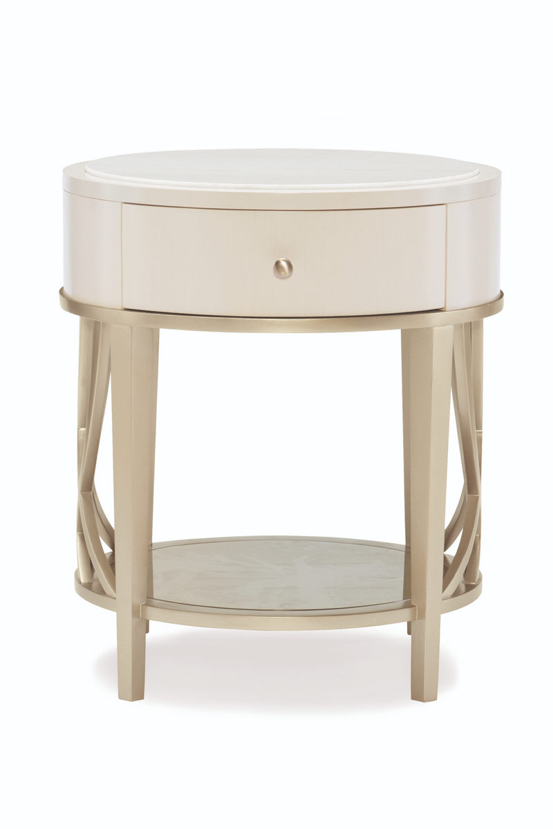 Alabaster Modern End Table | Caracole Adela | Woodfurniture.com