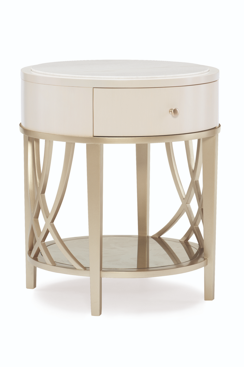 Alabaster Modern End Table | Caracole Adela | Woodfurniture.com