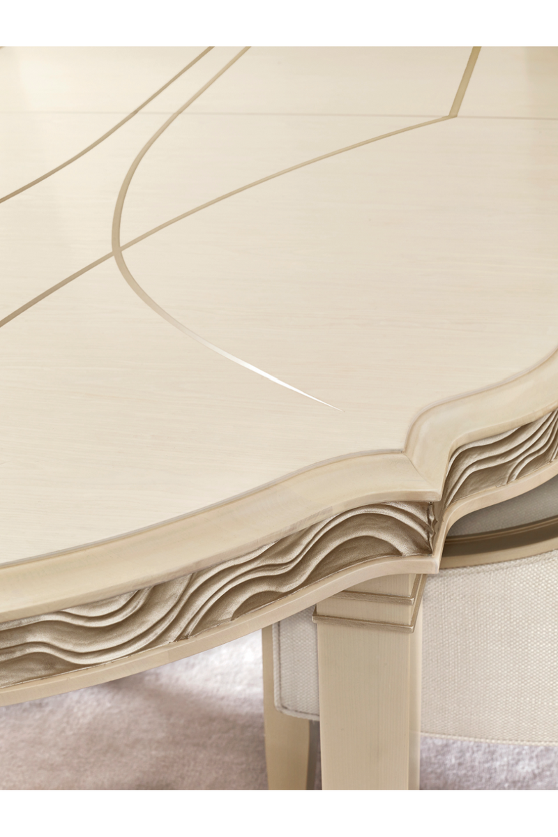 Carved Oval Dining Table | Caracole Adela | Woodfurniture.com