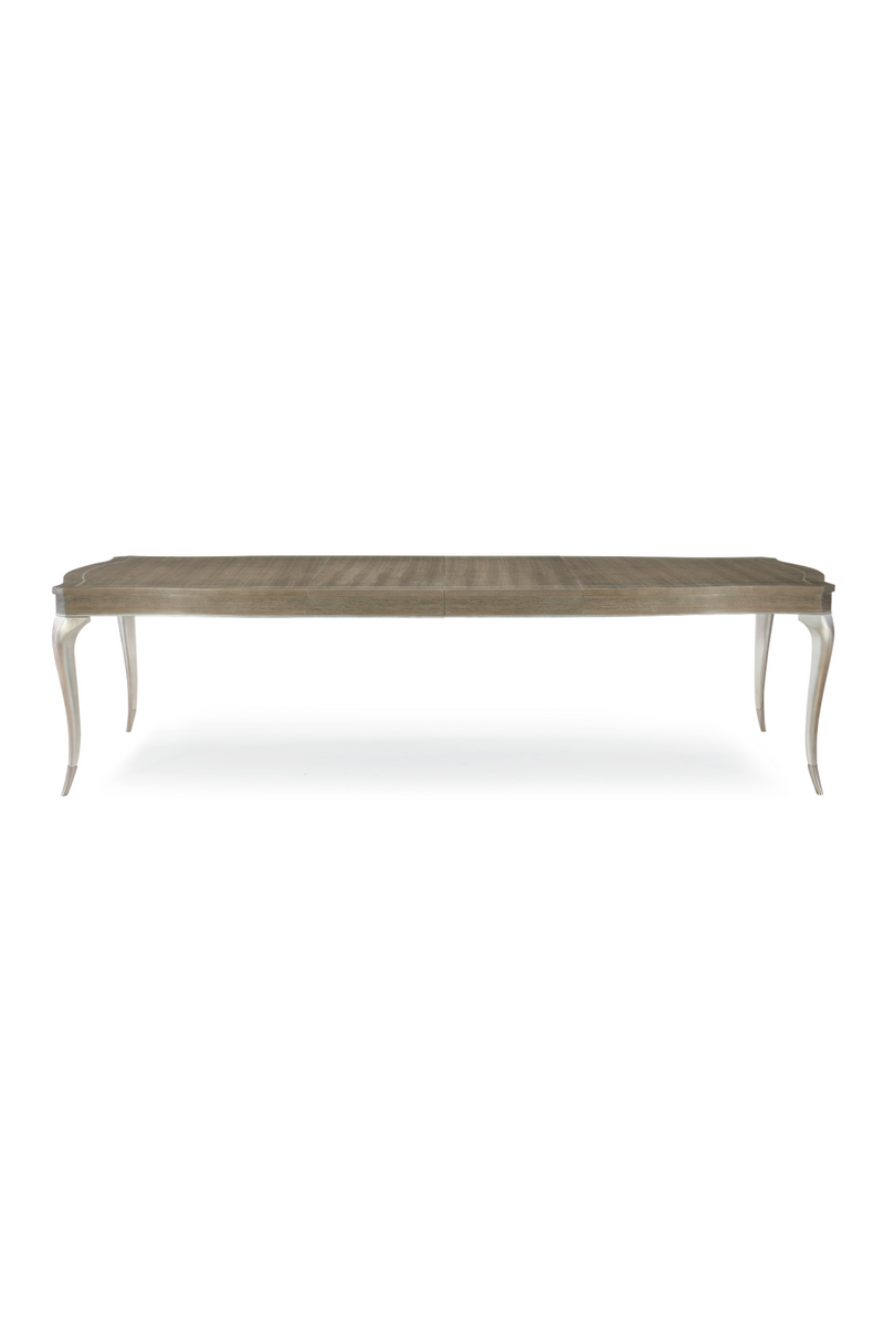 Silver Trimmed Extendable Dining Table | Caracole Avondale | Woodfurniture.com