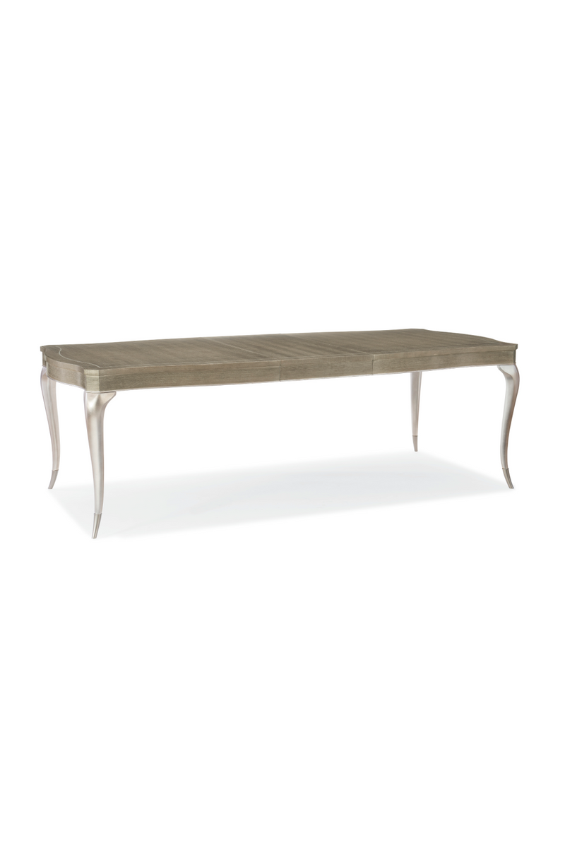 Silver Trimmed Extendable Dining Table | Caracole Avondale | Woodfurniture.com