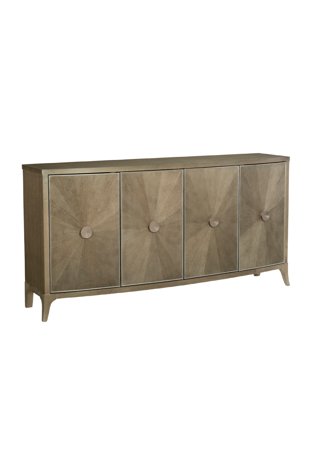 Starburst Patterned Ash Credenza | Caracole Avondale | Woodfurniture.com