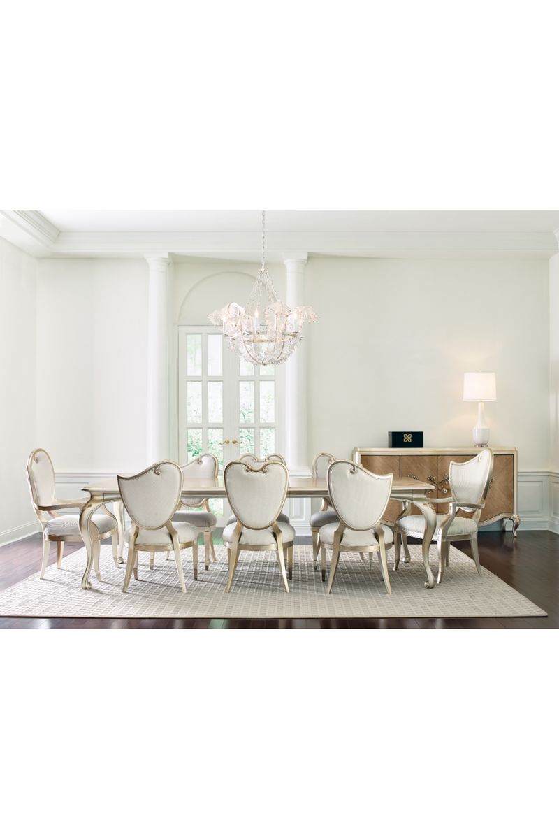 Silkscreened Extendable Dining Table | Caracole Rectangle | Woodfurniture.com