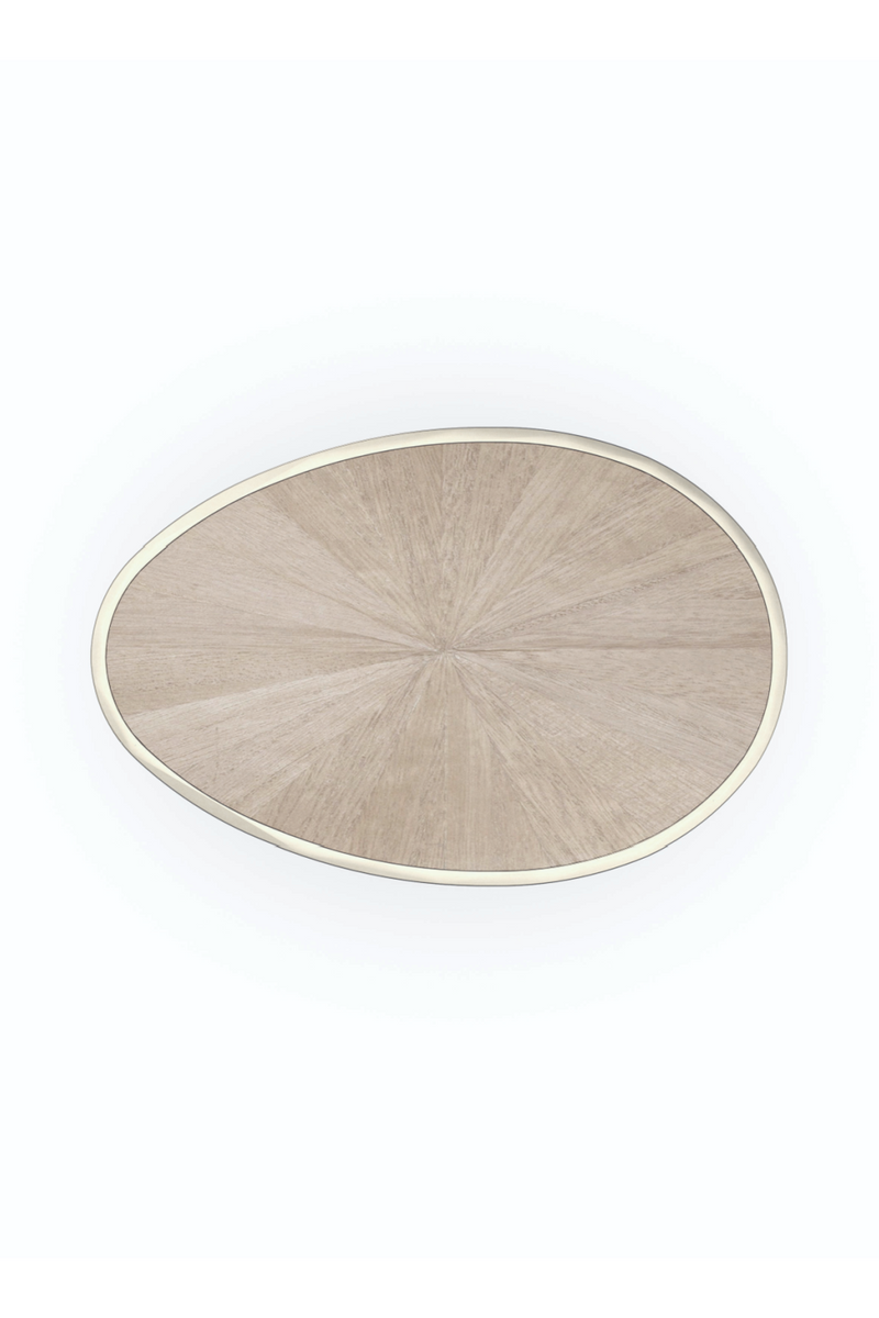 Fan Motif Oval Side Table | Caracole Spot | Woodfurniture.com