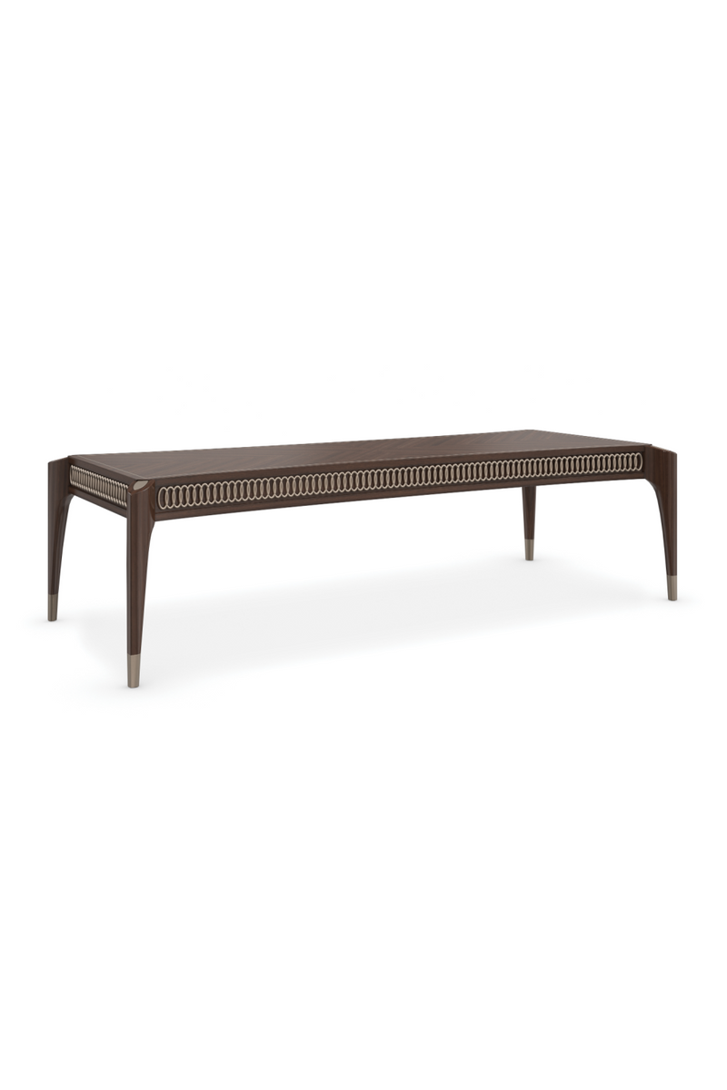 Brown Wooden Classic Coffee Table | Caracole The Oxford | Woodfurniture.com