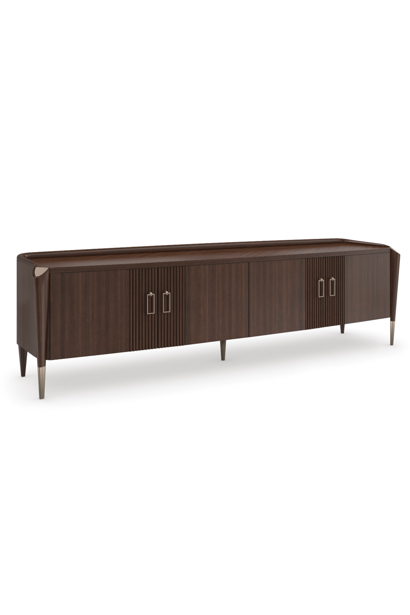 Brown Wooden Media Console | Caracole The Oxford | Woodfurniture.com