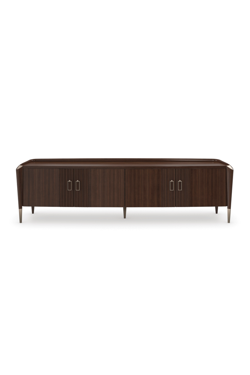 Brown Wooden Media Console | Caracole The Oxford | Woodfurniture.com