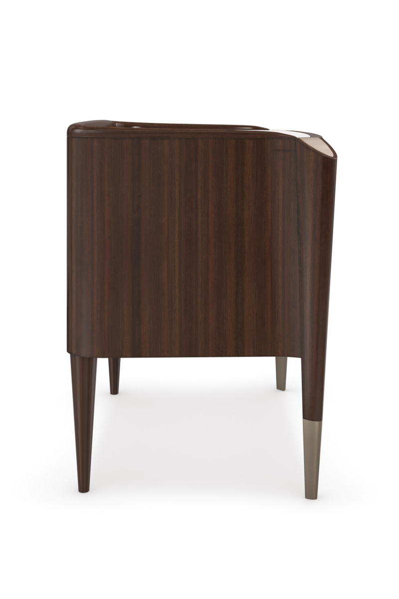 Dark Wood Classic Nightstand | Caracole The Oxford | Woodfurniture.com