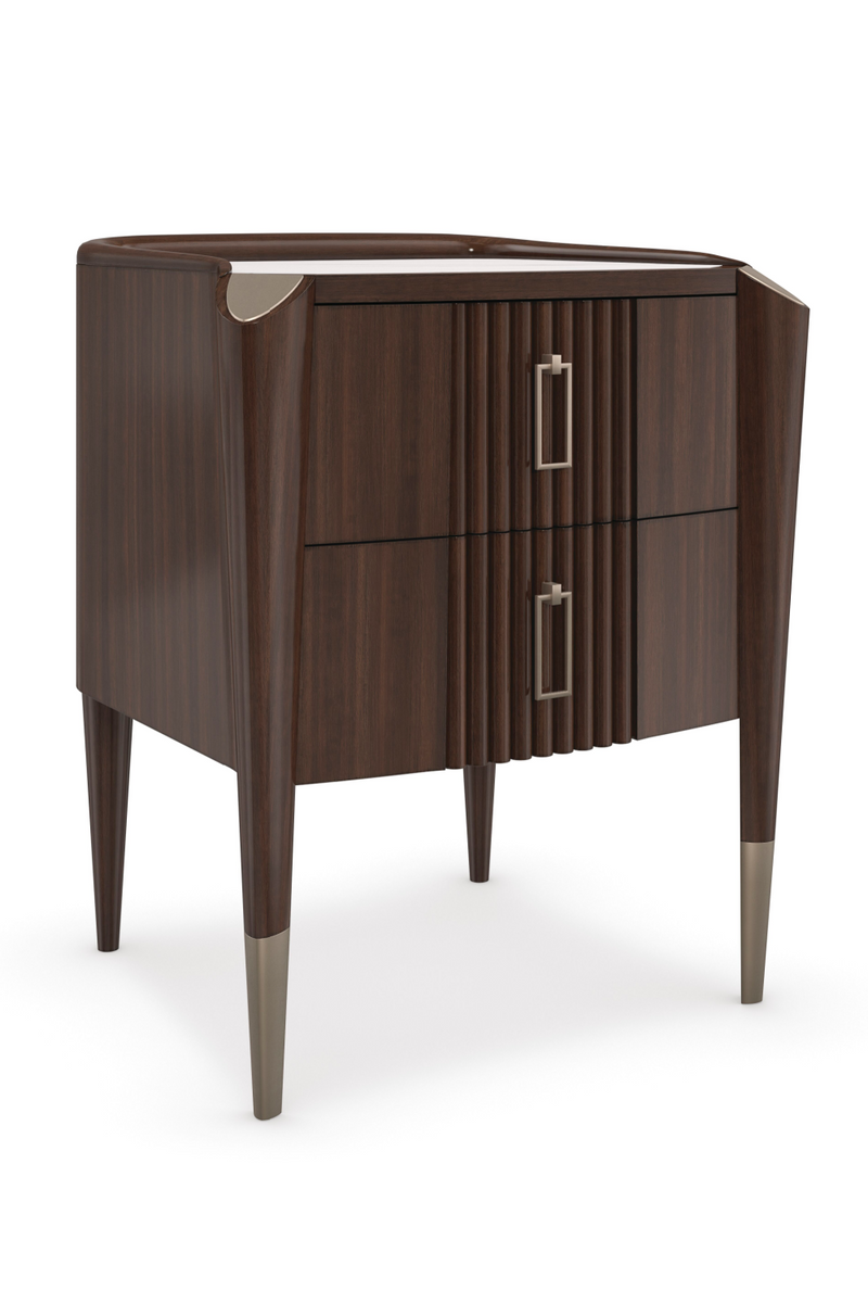 Dark Wood Classic Nightstand | Caracole The Oxford | Woodfurniture.com