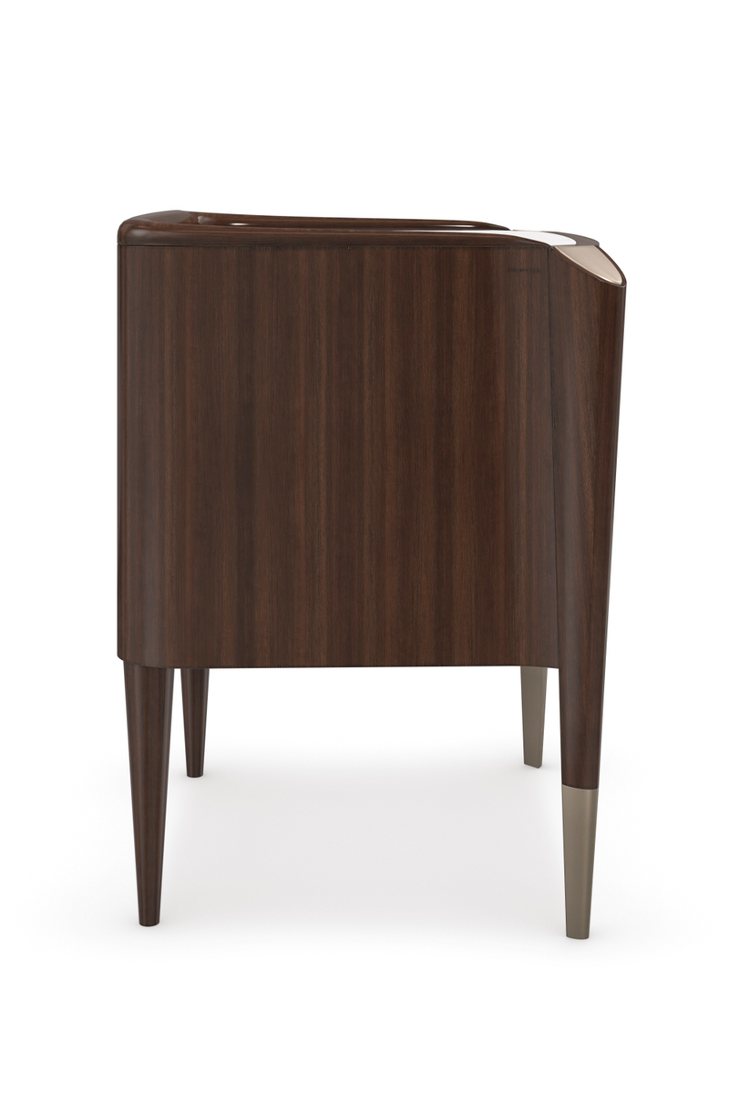 Dark Wood Classic Nightstand | Caracole The Oxford | Woodfurniture.com