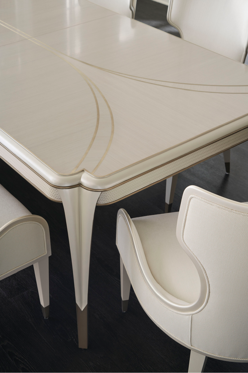Silver Sandalwood Dining Table | Caracole Valentina | Woodfurniture.com
