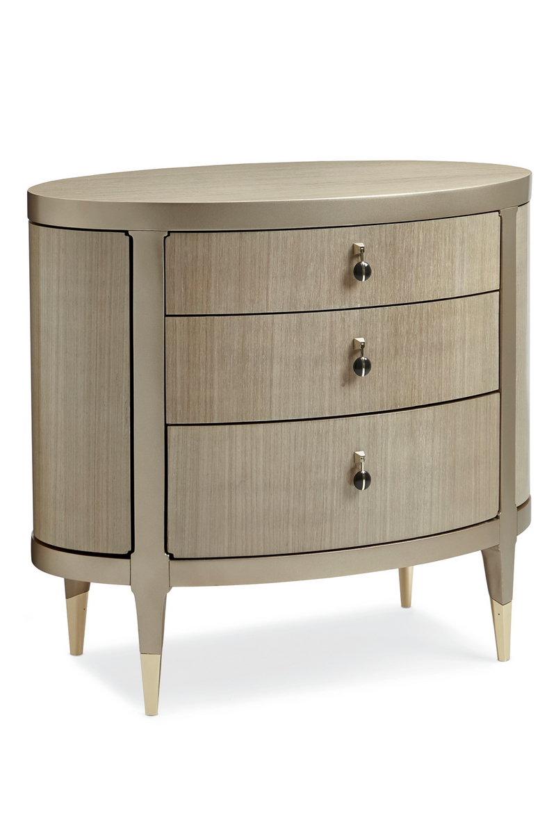 Mid-Century Modern Oval Nightstand | Caracole A Dream Come True | Woodfurniture.com