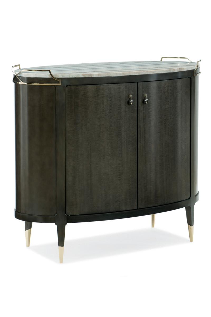 Oval Modern Bar Cabinet | Caracole Mix-ology | Woodfurniture.com