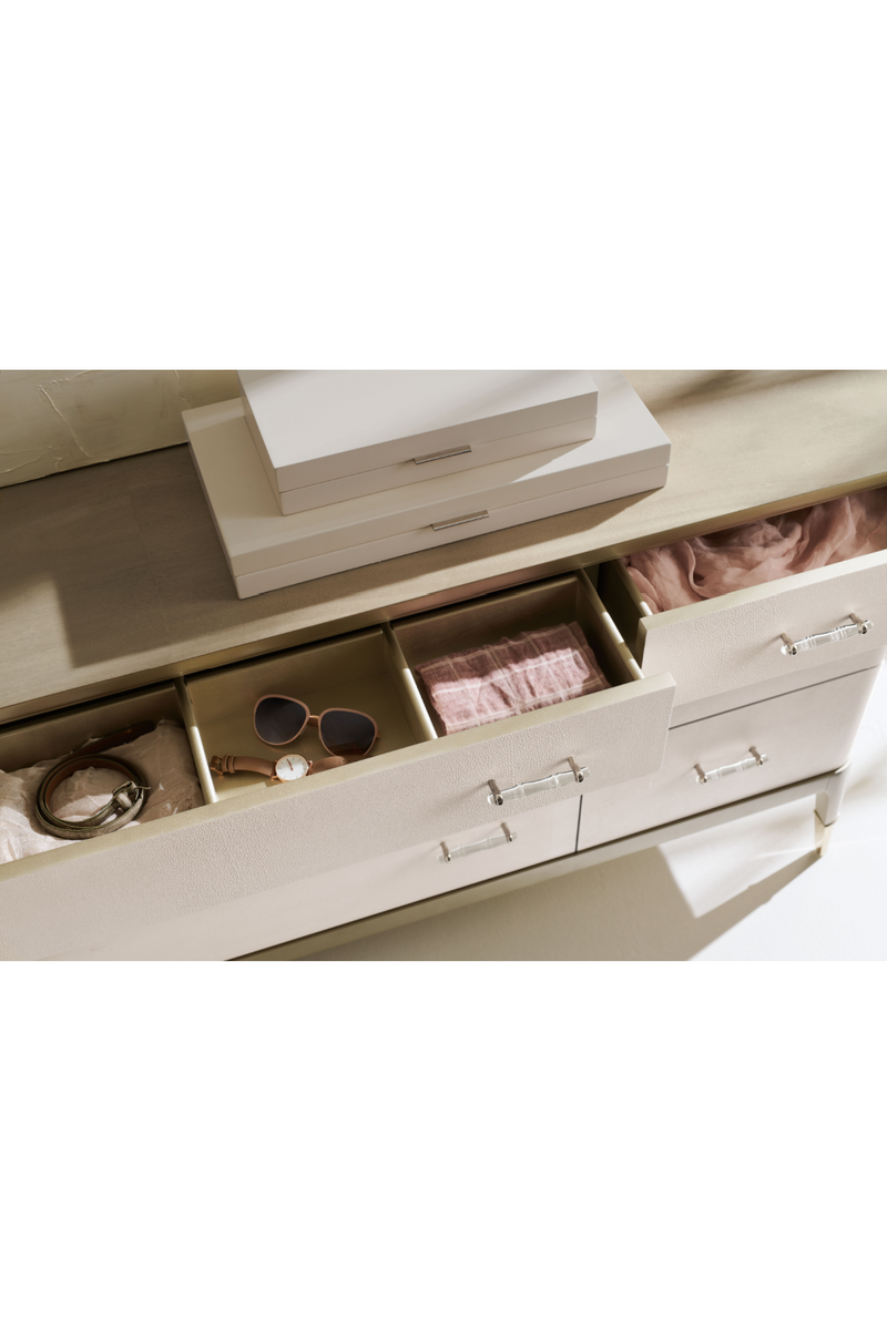 Cream Shagreen Dresser | Caracole Dreamy | Woodfurniture.com