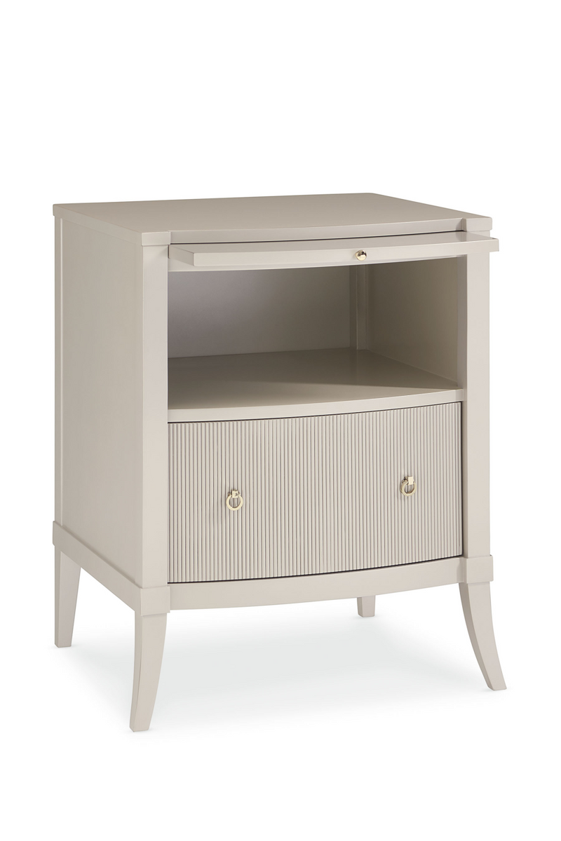 Modern Classic Cream Nightstand | Caracole New Love | Woodfurniture.com