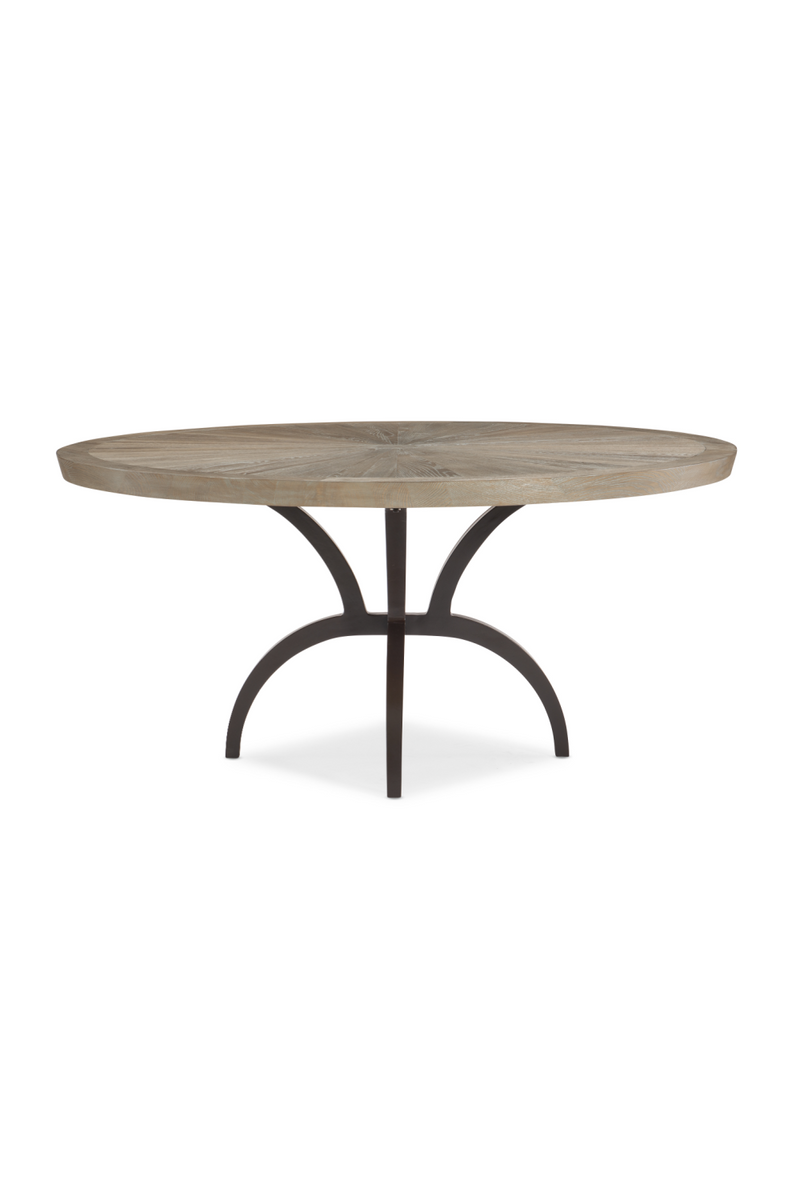 Round Ash Dining Table | Caracole Rough And Ready 54 | Woodfurniture.com